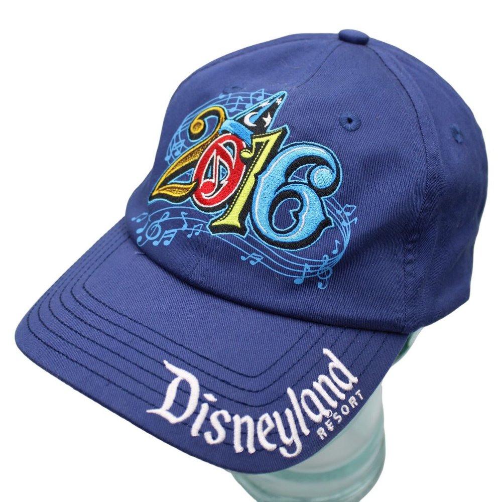 Disneyland Resort Disney Parks 2016 Blue Embroidered Adjustable Hat Cap